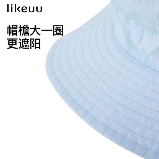 likeuu男女童防晒渔夫帽防风耐磨易携带ZY 商品图3