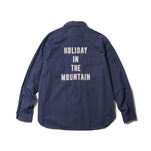 Mountain Research HOIDAY Shirt 美式工装风刺绣标语长袖衬衫 商品图4