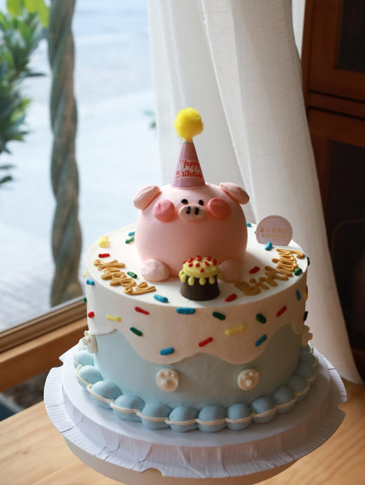 可爱小猪猪蛋糕 商品图0