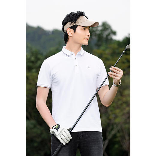 【断码清仓】HX 夏季翻领短袖T恤Y102320152101POLO杉 商品图0