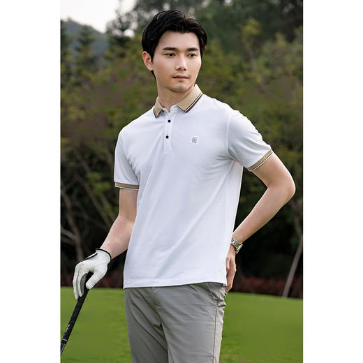 【断码清仓】HX 夏季翻领短袖T恤Y102320184101POLO杉 商品图0