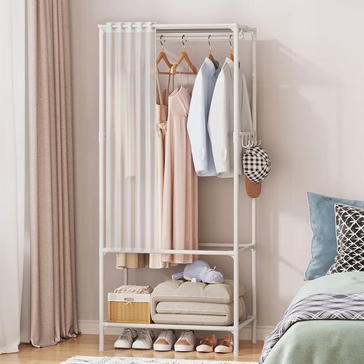 「合理分区储物！数款可选」简易衣柜多层家用卧室租房钢管加粗单双人大衣橱衣物收纳整理储物柜子 商品图3