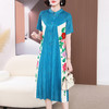 XSL E4217中式复古连衣裙洋气宽松大码裙 商品缩略图3
