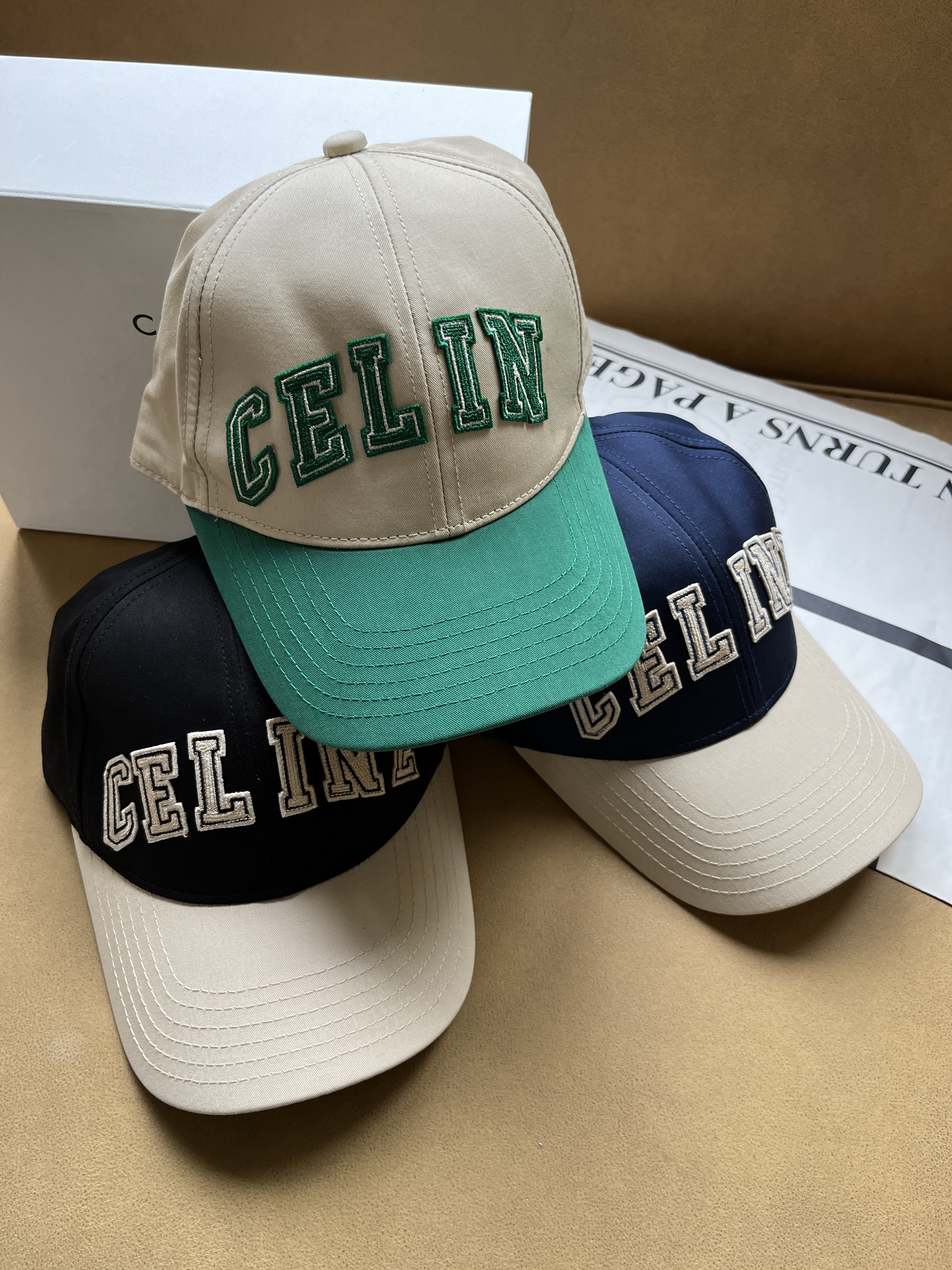 塞林家 撞色拼接时尚棒球帽 l