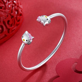 子佩集S990银KT猫童镯【MY000014】2304