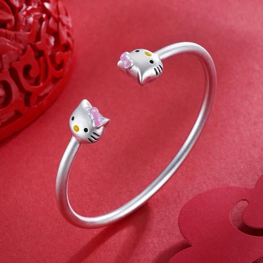 子佩集S990银KT猫童镯【MY000014】2304 商品图2