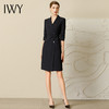 IWY/新款时尚高端职业装连衣裙设计感收腰裙气质主持人商务宴会礼服231028Q1 商品缩略图0