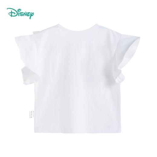 迪士尼童装 米妮针织短袖上衣夏季新款女童网纱拼接T恤 商品图7