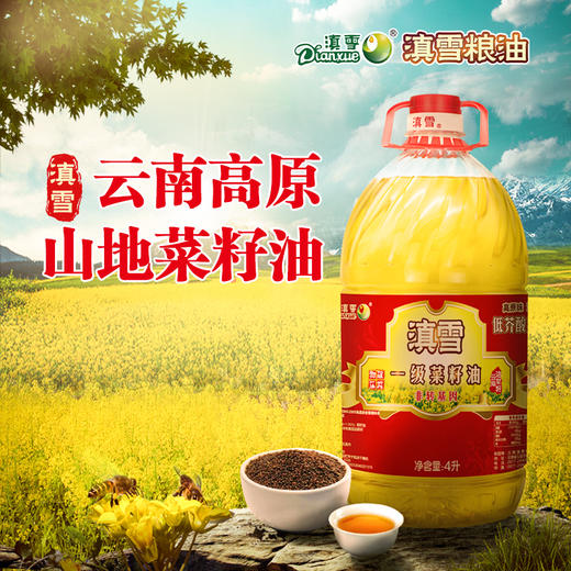 云南玉溪滇雪一级菜籽油 4升/5升多种规格 商品图0