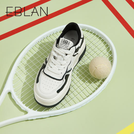 EBLAN 秋季舒适休闲小白鞋板鞋B23421808 商品图2