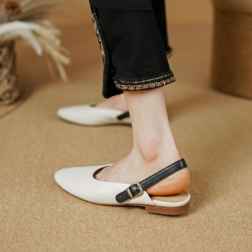 舒适圆头，里外全头层皮舒适包头凉鞋PS1339 商品图5