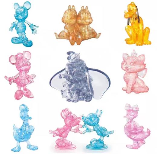 日本HANAYAMA立体3D水晶拼图迪士尼系列阿拉丁神灯唐老鸭奇奇蒂蒂Kitty猫 商品图2