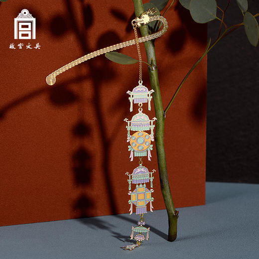 故宫文具文创张灯结彩金属书签纪念创意国潮流行初高中同学生日礼品教师节开学季礼物 商品图0
