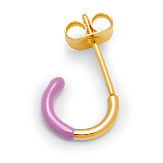 北京仓｜LULU Copenhagen-Color Hoop-半圈 紫金 耳环 (单只)［丹麦设计师］ 商品图0