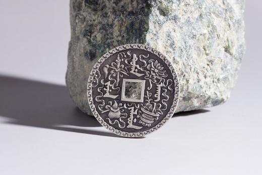 矩德泉坊 纯银手作   万寿无疆暗八仙（4.2厘米版）569 商品图4