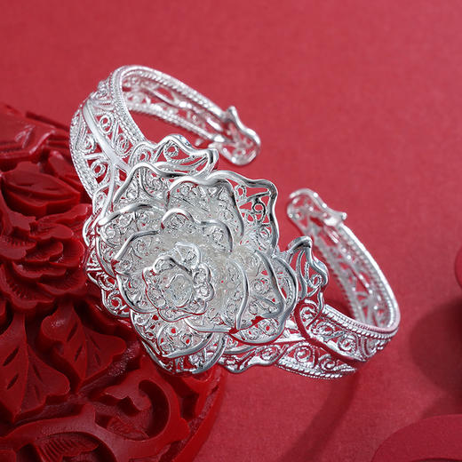 子佩集S990银天染琼瑶手镯【MEXSZ】花丝2304 商品图4