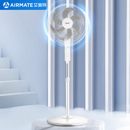 艾美特（AIRMATE）电风扇落地扇家用六叶机械大风力风扇宿舍立式定时摇头电扇CS35-X25 商品图0
