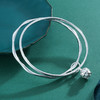 子佩集S999银【心莲】手镯【ZAH058Y】两个圈2304 商品缩略图5