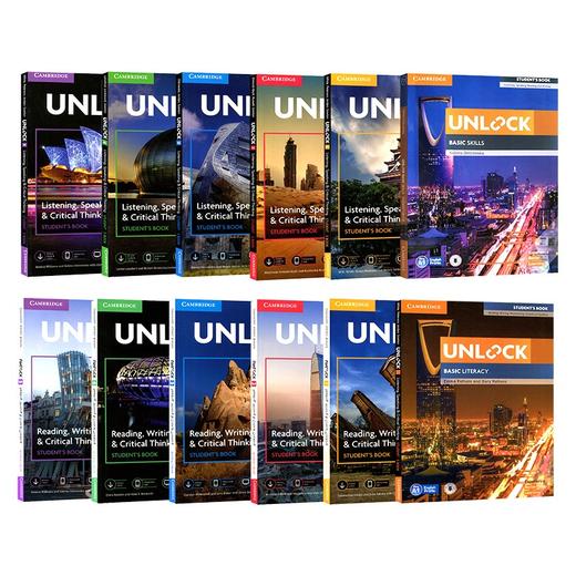 【麦凯思图书】原版进口剑桥初中英语教材Unlock Reading Writing& Listening Speaking阅读写作学生basic预备级1 2 3 4 5听说读写 商品图1