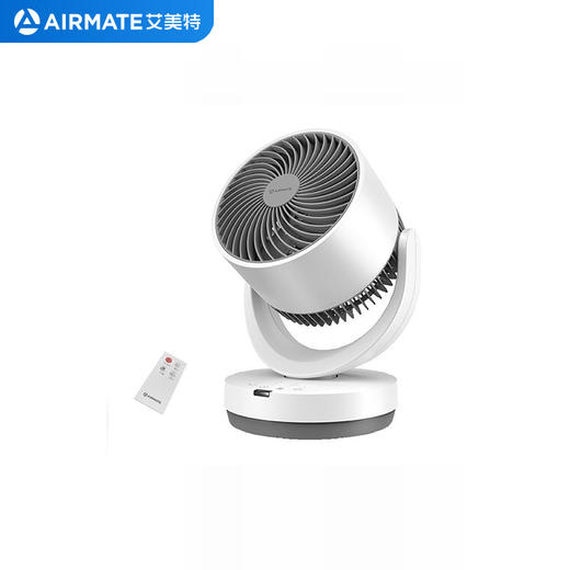艾美特（AIRMATE） 空气循环扇家用节能小型台式迷你小风扇桌面涡轮循环对流电风扇白色 遥控定时款CA15-R27 商品图0