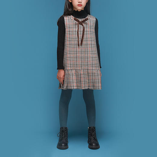 裁缝学苑TG86 毛呢背心裙纸样儿童服装女童样衣服童装打版裁剪图 商品图1