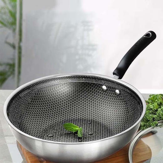 苏泊尔 苏泊尔蜂窝复合钢炒锅30cm VC30JAC01 商品图3