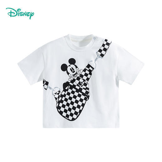 【商场同款】迪士尼童装男童潮帅卡通短袖T恤夏季清爽新品中大童米奇纯棉上衣 商品图4
