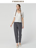famecoco范可儿西装裤夏季女新款垂坠感高级感休闲百搭直筒裤FAB3GA024 商品缩略图1