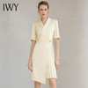 IWY/高端职业连衣裙女长袖西装裙轻奢夏季杏色气质法式百褶裙礼服232009Q1 商品缩略图1