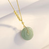 【平安扣】S925银14K色绿玉髓项链【JHY-N000397X】 商品缩略图3