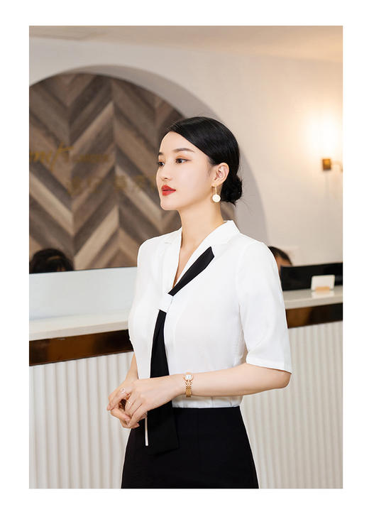 秒杀89元！ 白色短袖职业套装衬衫 商品图2