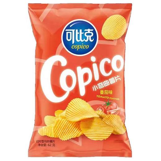 可比可小弯曲薯片番茄味62g 商品图0