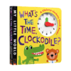 鳄鱼鳄鱼几点啦 英文原版 What's the Time Clockodile My Little World 鳄鱼时钟书 纸板玩具书 英文版儿童早教英语启蒙认知时间 商品缩略图0
