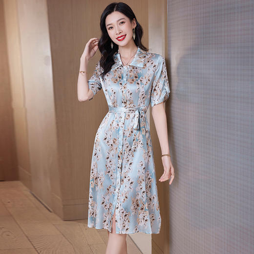 桑蚕丝真丝连衣裙ASE-23011 商品图3