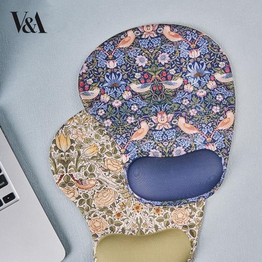 V&A博物馆工艺美术大师系列 威廉·莫里斯草莓小偷玫瑰创意鼠标垫护腕垫 商品图0