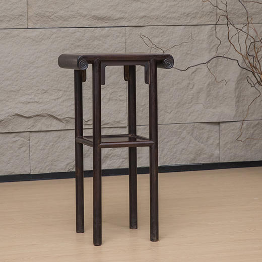 清 红木刀牙板带屉书卷几 商品图4