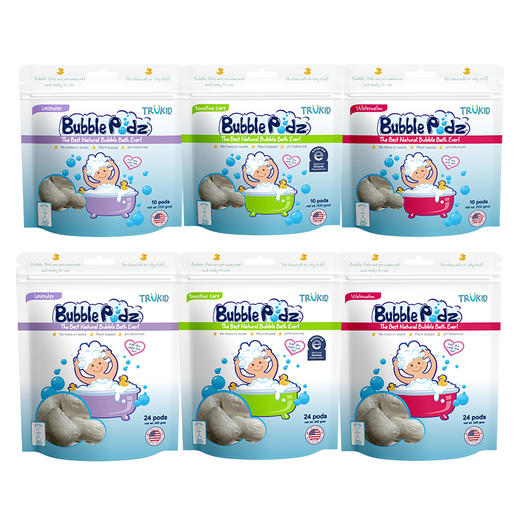 TruKid儿童泡泡沐浴球10个/24个装（原味/薰衣草/西瓜） 商品图4
