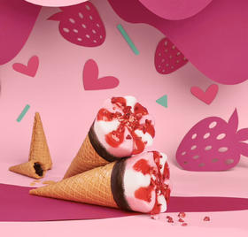 阅舍空间·可爱多草莓蛋筒