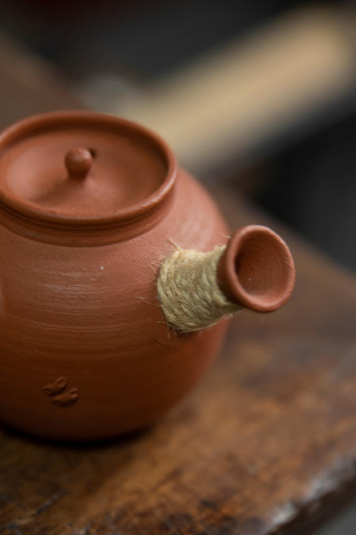 潮州红泥手拉急须壶 “补丁” 蔡煜坚款 商品图2