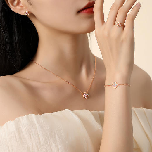 【四叶草结】S925银四叶草项链【JHY-N001255M】 商品图2