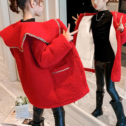 裁缝学苑TG87童装纸样儿童服装羊羔绒外套女童衣服打版裁剪图样板 商品图0