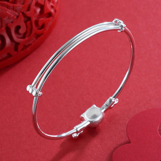 子佩集S990银天使KT猫手镯【MY-SY-002】推拉2304 商品图3