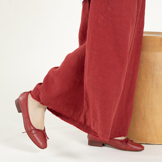 绽放S029朵/百搭方头牛皮低跟气质单鞋 商品图2