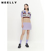 NEELLY纳俪商场同款拼色字母polo领针织连衣裙女夏季短袖薄款裙子N23052Y01158 商品缩略图0