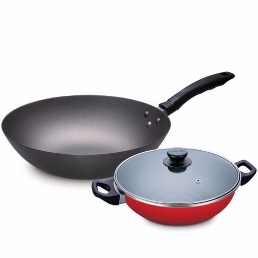 苏泊尔 爱家二件套锅具套装 红色 VTP1634T 商品图0