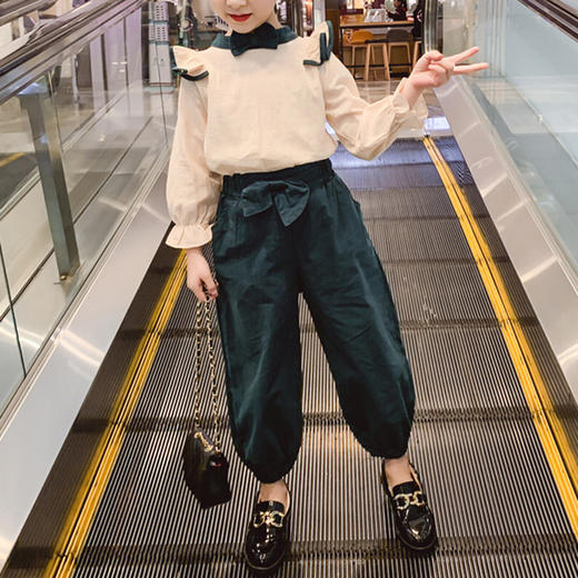 裁缝学苑TG74 儿童纸样童装女童套装服装衣服裤子上衣打版裁剪图 商品图0