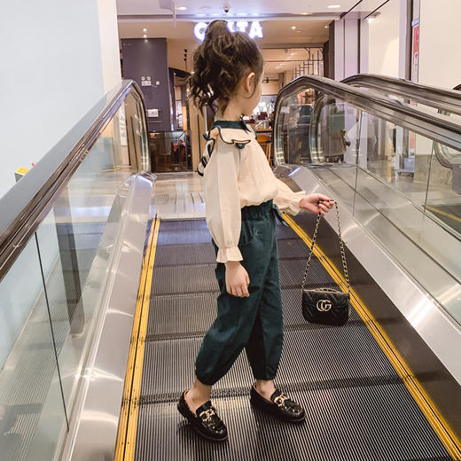 裁缝学苑TG74 儿童纸样童装女童套装服装衣服裤子上衣打版裁剪图 商品图2