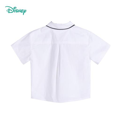 【商场同款】迪士尼童装 男童帅气学院风米奇短袖夏季新款时尚白衬衫 商品图5