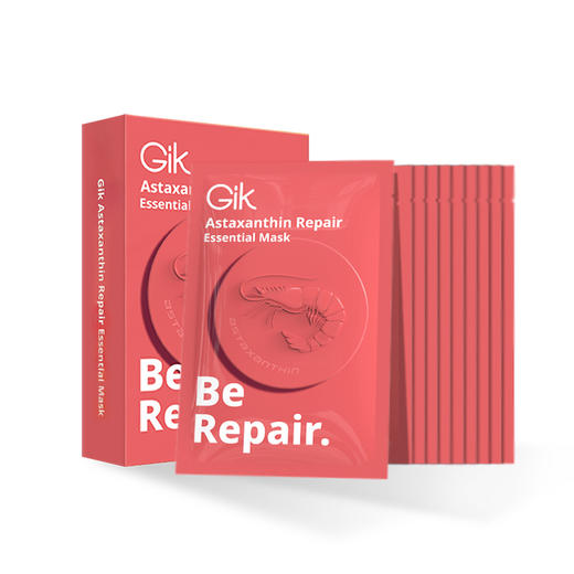 GIK虾青素修护精华面膜 10片/盒 商品图0