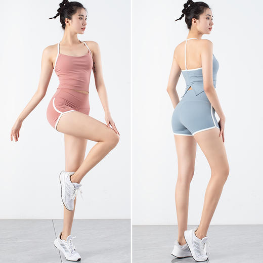 跃牌【化蝶双飞】系列拼色速干运动高腰提臀瑜伽裤TM0111 商品图1